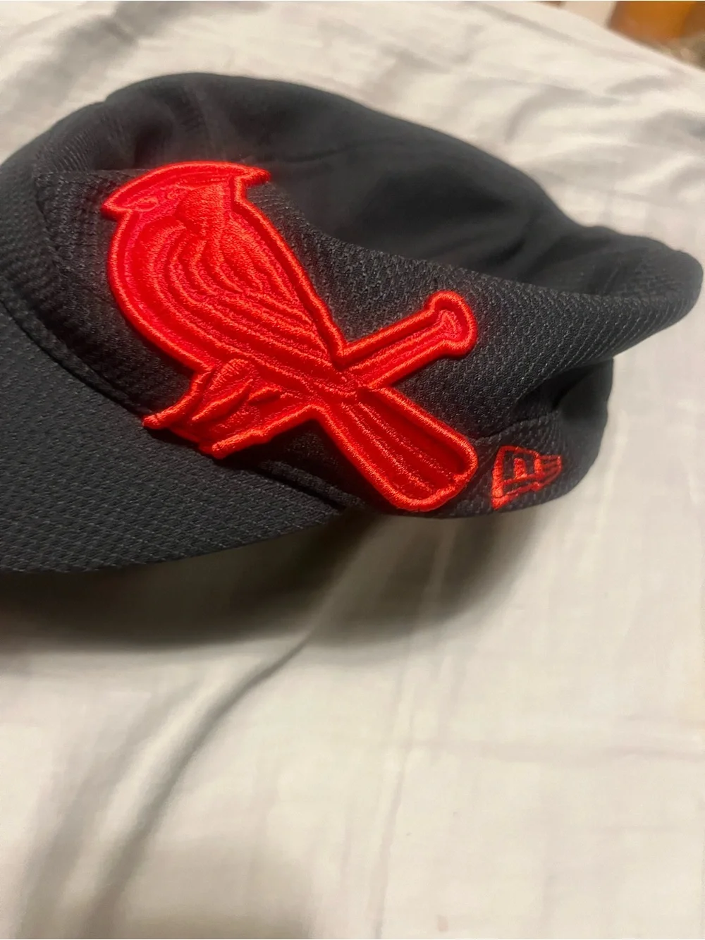 St. Louis Cardinals New Era Black Cap with Red Fish Patch